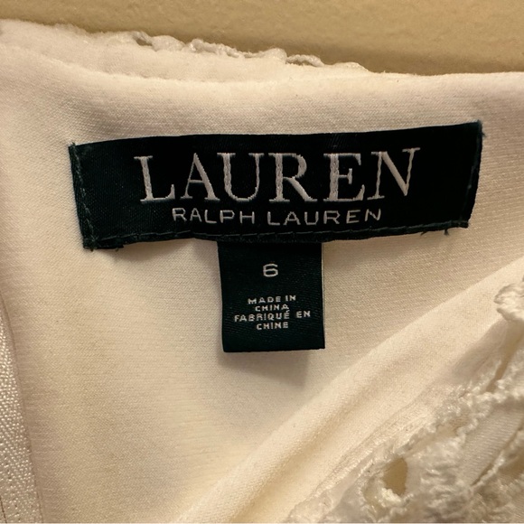 Ralph Lauren Lace Dress Size 6 - Picture 3 of 5